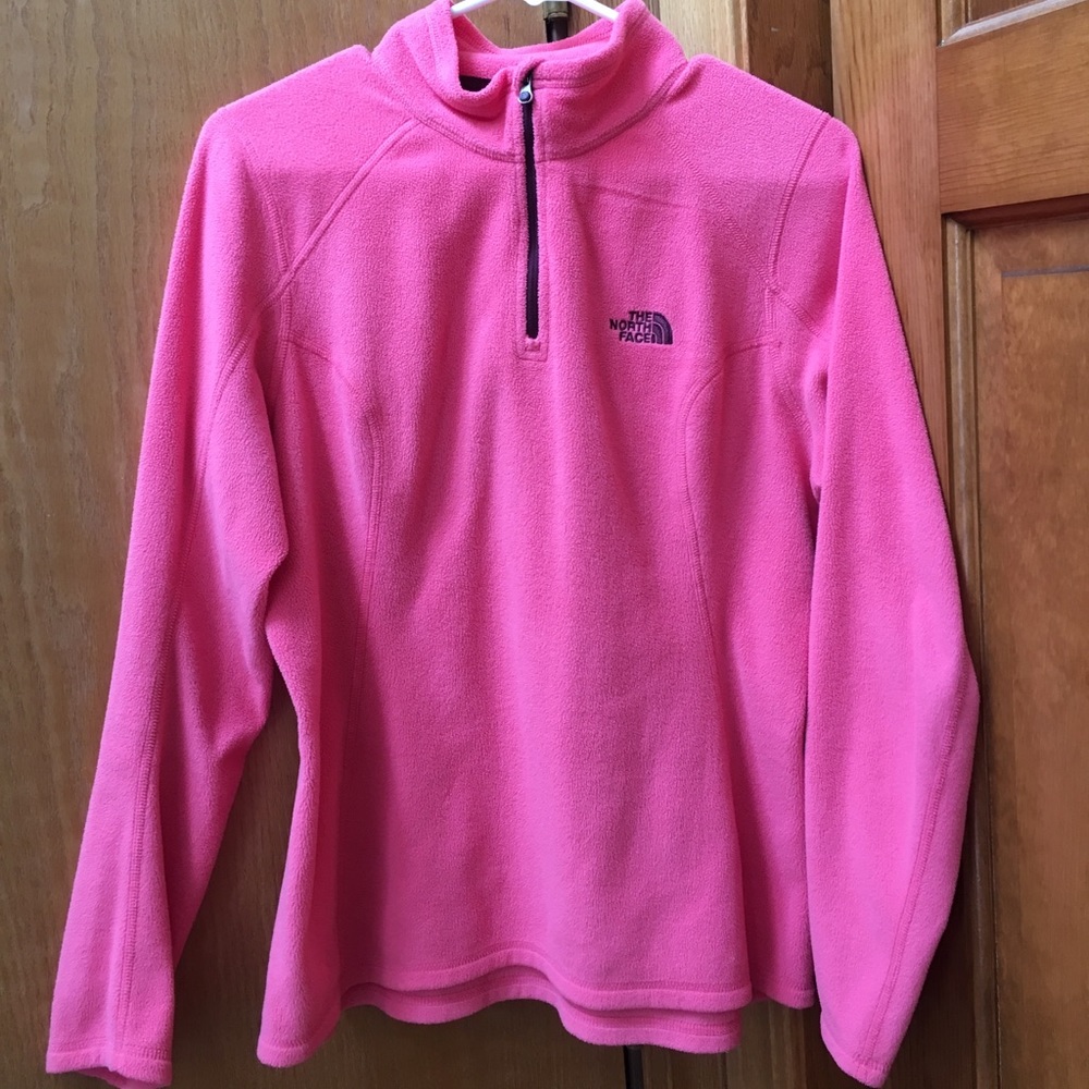 Pink North Face Fleece Quarter ZIP!